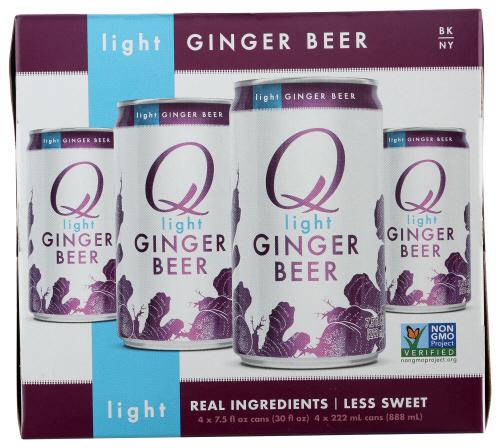 Q Tonic Mixer Ginger Beer Lte 4Pk - 30 Fo (6 Units)