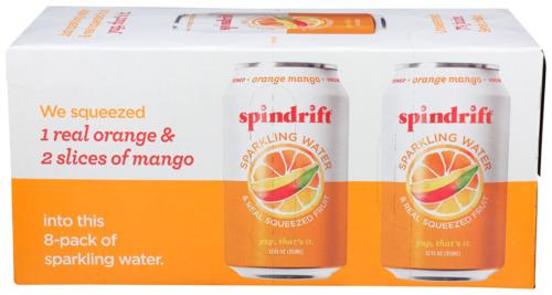 Spindrift Water Sprkl Orange Mango 8Pk - 96 Fo (3 Units)