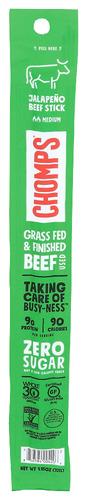 Chomps Beef Stick Jalapeno - 1.15 Oz (24 Units)