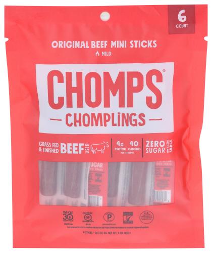 Chomps Original Beef 6Ct Bag - 3 Oz (10 Units)