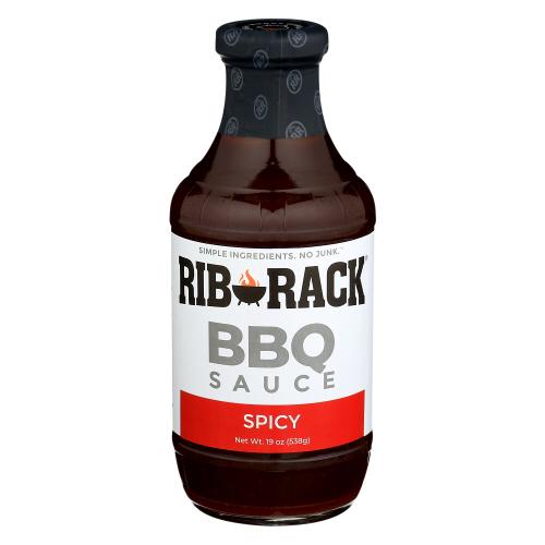 Rib Rack Sauce Bbq Hot Cayenne - 19 Oz (6 Units)