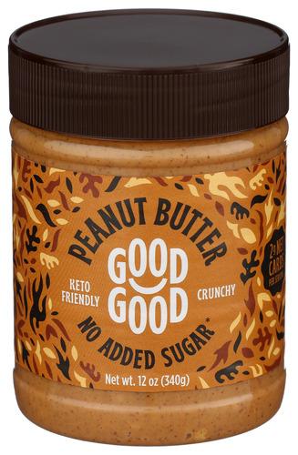 Good Good Peanut Buttr Crunchy L Crb - 12 Oz (6 Units)