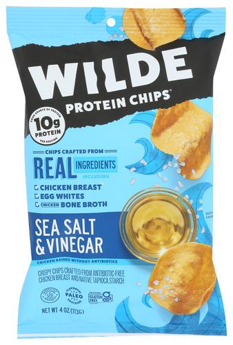 Wilde Snacks Chip Chckn Seaslt N Vngr - 4 Oz (12 Units)