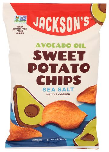 Jacksons Chips Chips Sweet Pot Avo Oil Sslt - 5 Oz (12 Units)