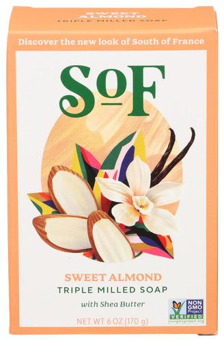 South Of France Soap Bar Sweet Almond - 6 Oz (3 Units)