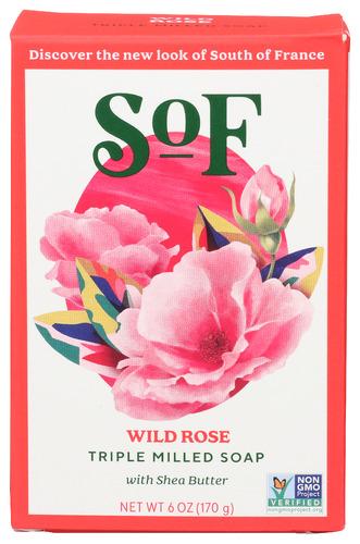 South Of France Soap Bar Wild Rose - 6 Oz (3 Units)