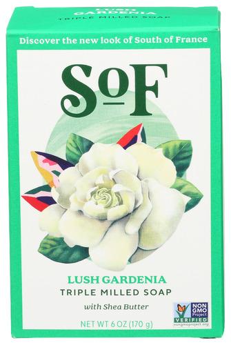 South Of France Soap Bar Lush Gardenia - 6 Oz (3 Units)