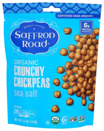 Saffron Road Chickpeas Crunchy Sea Salt - 5.4 Oz (6 Units)