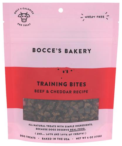 Bocces Bakery Treat Dog Trning Beef Cheddar - 6 Oz (12 Units)