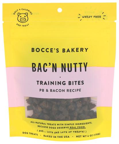 Bocces Bakery Treat Dog Trning Bacon Pb - 6 Oz (12 Units)