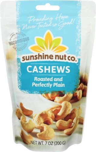 Sunshine Nut Company Cashews Roasted Plain - 7 Oz (6 Units)