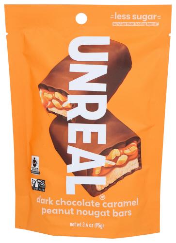 Unreal Chocolate Bar Dk Caramel Peanut Nugt - 3.4 Oz (6 Units)