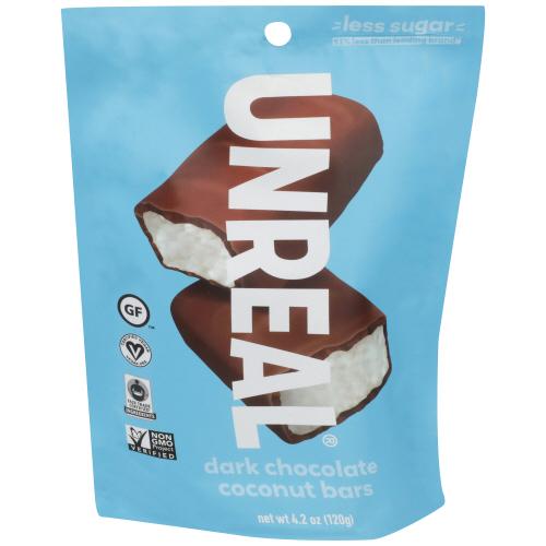 Unreal Chocolate Drk Coconut Bar Bag - 4.2 Oz (6 Units)