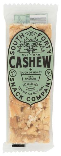 South Forty Snack Company Bars Nut Cashew - 1.4 Oz (12 Units)