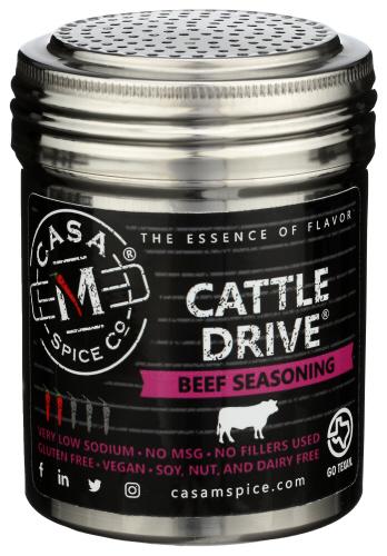 Casa M Spice Shaker Stnlss Beef Ssnng - 5 Oz (6 Units)