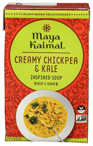 Maya Kaimal Soup Chickpea Kale Cream - 17.6 Oz (12 Units)