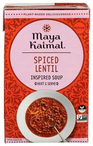 Maya Kaimal Soup Spiced Lentil - 17.6 Oz (12 Units)