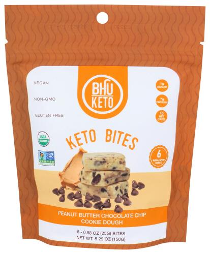 Bhu Foods Bites Pb Chocolate Chip Cookie - 5.29 Oz (6 Units)