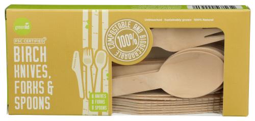 Greenlid Cutlery Sus Brch 24Mix - 24 Pk (24 Units)