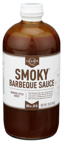 Lillies Q Sauce Bbq Smoky - 20 Oz (6 Units)
