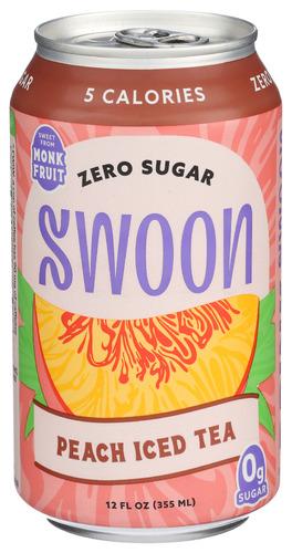 Swoon Tea Peach Iced Zero Sugar - 12 Fo (12 Units)
