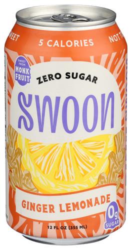 Swoon Lemonade Ginger Zero Sugr - 12 Fo (12 Units)