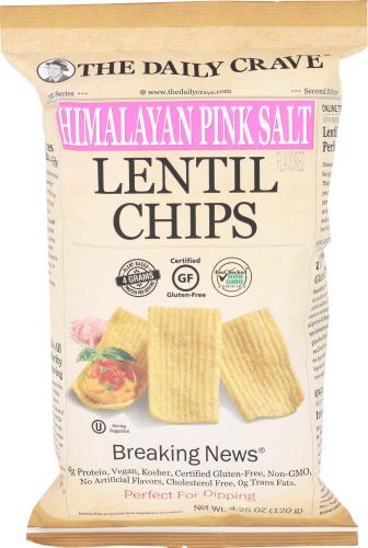 The Daily Crave Chip Lentil Himlyn Pnk Sl - 4.25 Oz (8 Units)