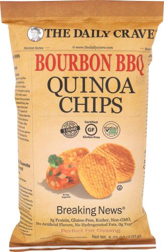 The Daily Crave Chip Quinoa Bourbon Bbq - 4.25 Oz (8 Units)