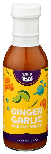 Yais Thai Sauce Stirfry Ginger Garlic - 12 Oz (6 Units)