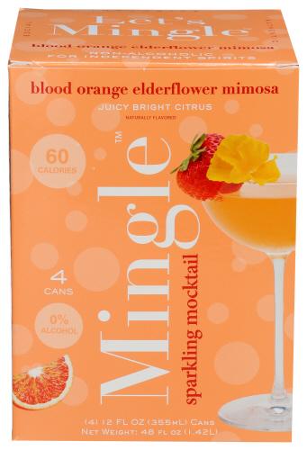 Mingle Mocktails Mimosa  Orange Eldrflwr 4P - 48 Fo (6 Units)