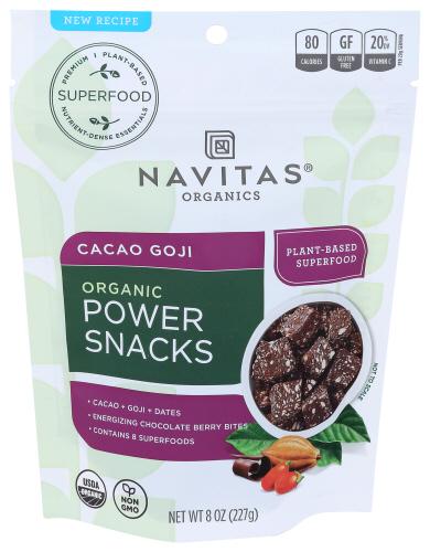 Navitas Power Snack Cacao Goji - 8 Oz (12 Units)