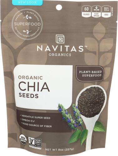 Navitas Seed Chia Organic - 8 Oz (12 Units)