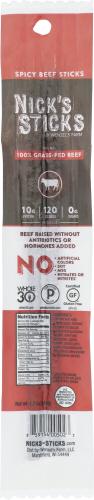 Nicks Sticks Snack Beef Stx Spcy Grass Fd - 1.7 Oz (25 Units)