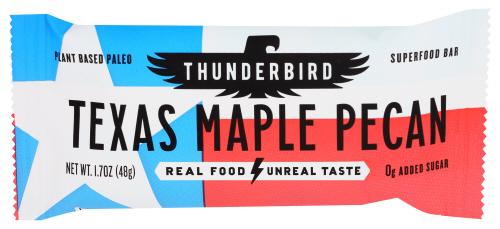 Thunderbird Energetica Bar Texas Maple Pecan - 1.7 Oz (12 Units)