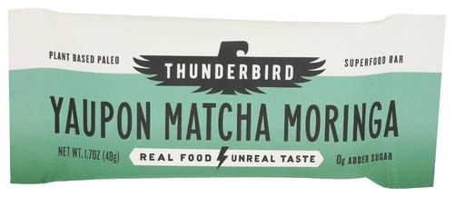 Thunderbird Energetica Bar Yaupon Mtcha Moringa - 1.7 Oz (12 Units)