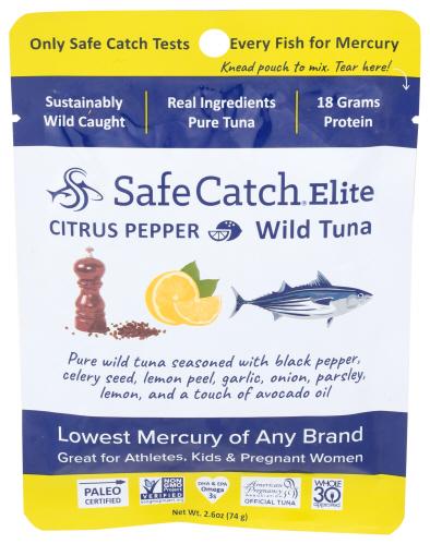 Safecatch Tuna Wild Elite Ctrs Pepr - 2.6 Oz (12 Units)