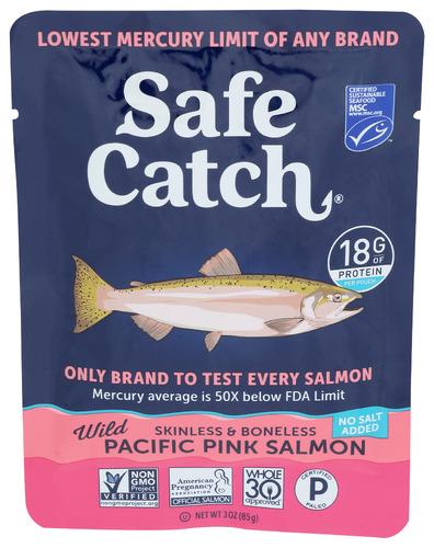 Safecatch Salmon Pouch No Salt Add - 3 Oz (12 Units)