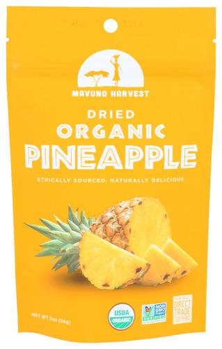 Mavuno Harvest Fruit Dried Pneappl Organic - 2 Oz (6 Units)