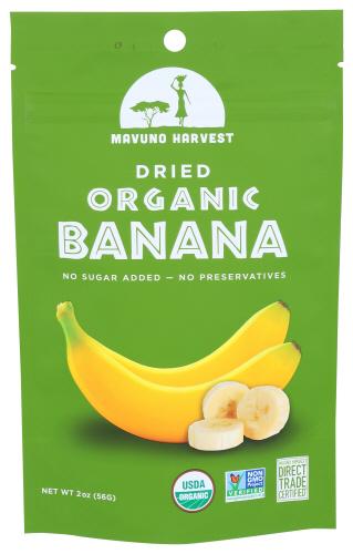 Mavuno Harvest Fruit Dried Banana Organic - 2 Oz (6 Units)