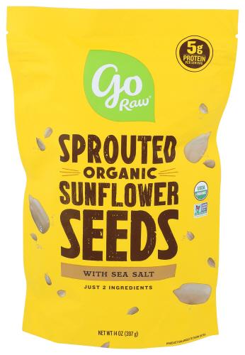 Go Raw Seed Sunflower Sprouted - 14 Oz (6 Units)
