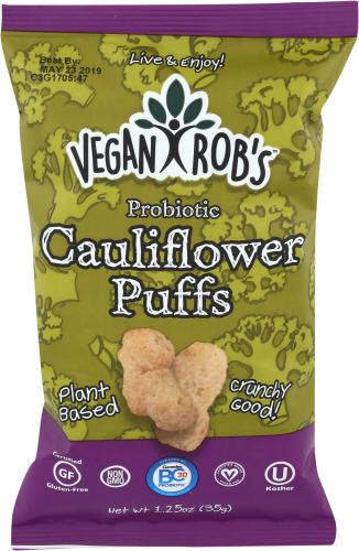 Veganrobs Puffs Cauliflower Prbiotc - 1.25 Oz (24 Units)