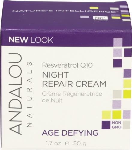 Andalou Naturals Night Crm Repair Resvrtrl Q10 - 1.7 Oz (1 Units)