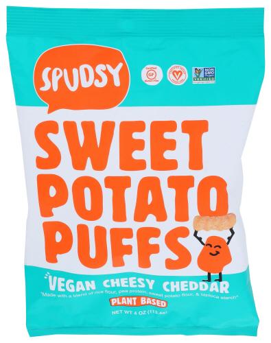 Spudsy Puff Sweet Potato Cheddr - 4 Oz (12 Units)