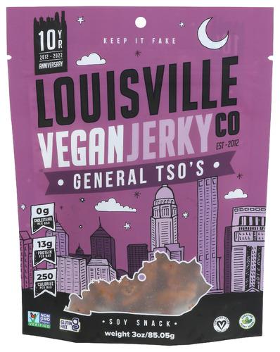 Louisville Vegan Jerky Jerky General Tsos - 3 Oz (10 Units)