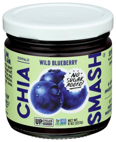 Chia Smash Jam Chia Wild Blueberry - 8 Oz (6 Units)