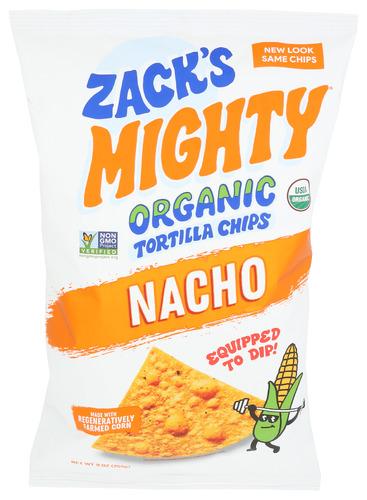 Zacks Mighty Chips Tortilla Nacho - 9 Oz (9 Units)