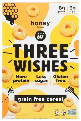 Three Wishes Cereal Honey Grain Free - 8.6 Oz (6 Units)