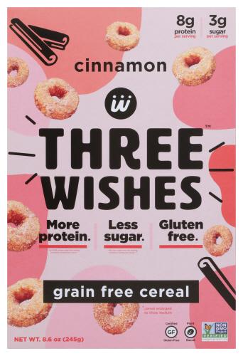 Three Wishes Cereal Cinna Grain Free - 8.6 Oz (6 Units)