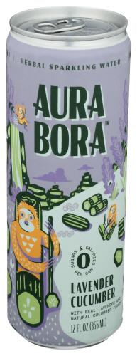 Aura Bora Water Sprkl Lav Cucumber - 12 Fo (12 Units)