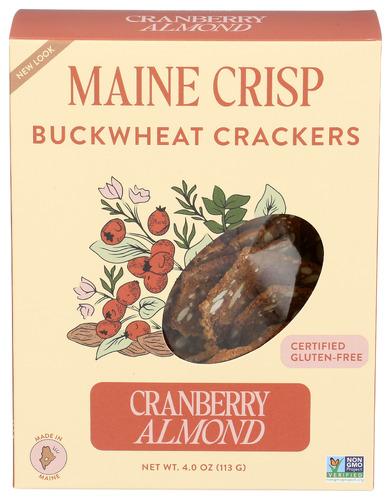 Maine Crisp Crisps Cranberry Almond - 4 Oz (10 Units)